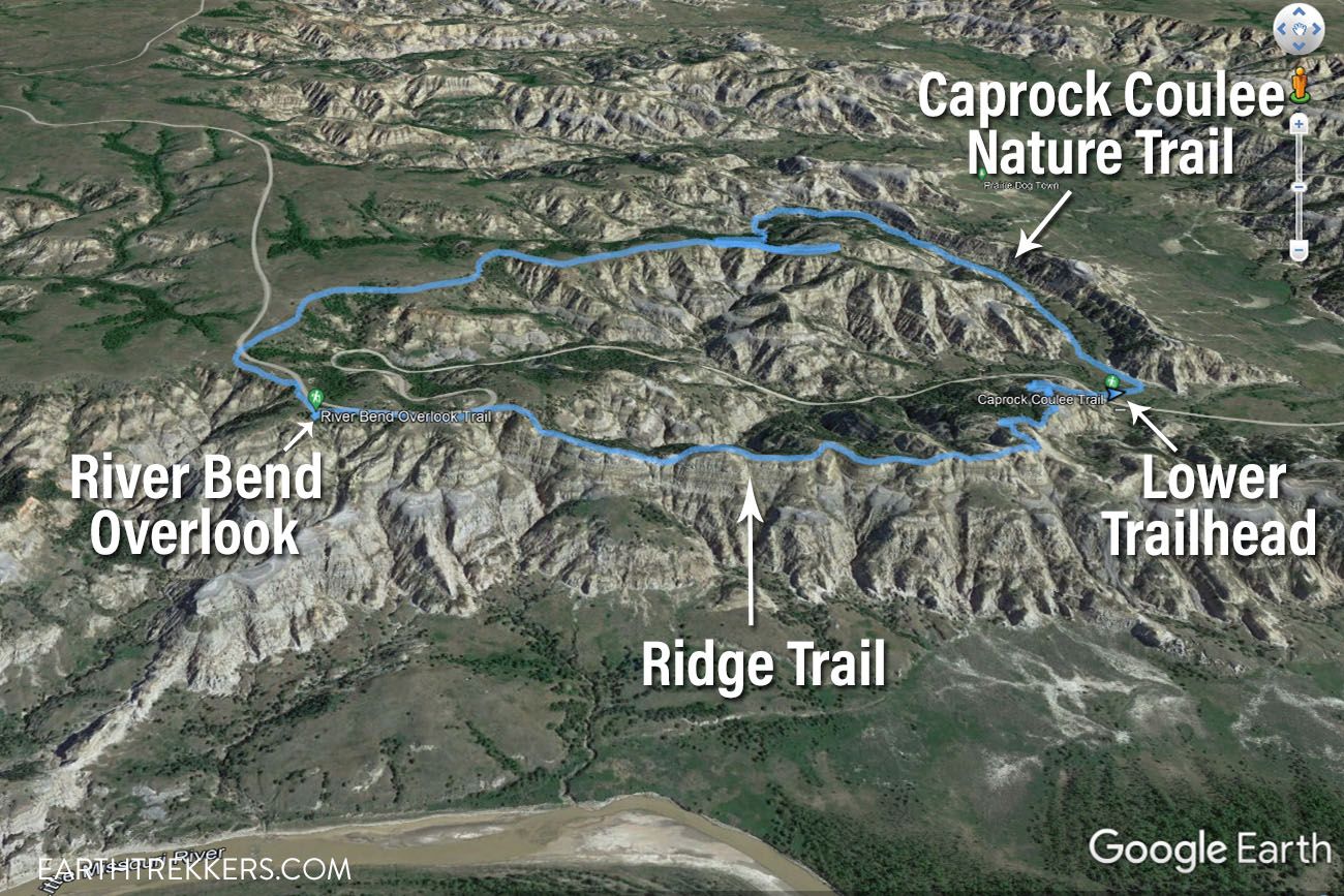 Caprock Coulee Trail Map